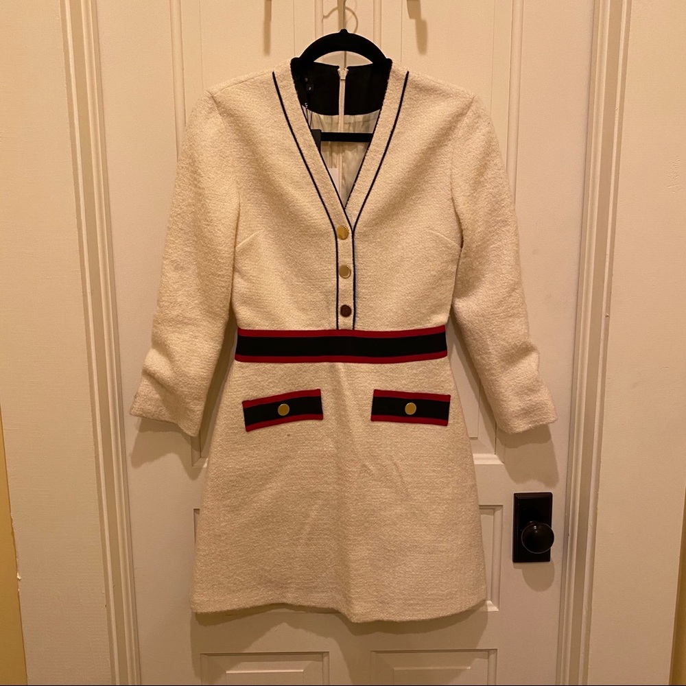 🎀SOLD🎀Maje Rosine Tweed Long Sleeve Mini Dress - Picture 5 of 8